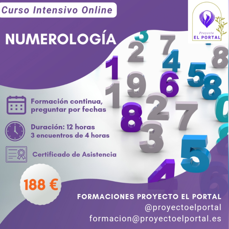 Cartel de Curso de numerología
