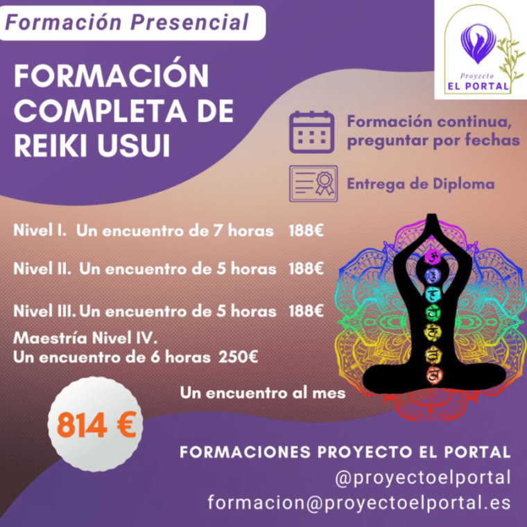 Cartel de Curso de reiki sui